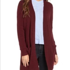 Madewell Ryder Cardigan - heather Burgundy